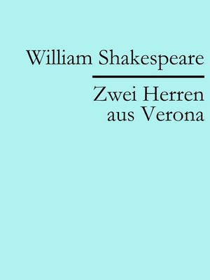 cover image of Zwei Herren aus Verona